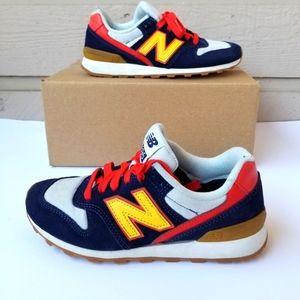 New Balance 696 running shoesColor : blue Gray Red & yellowWomens Size 5